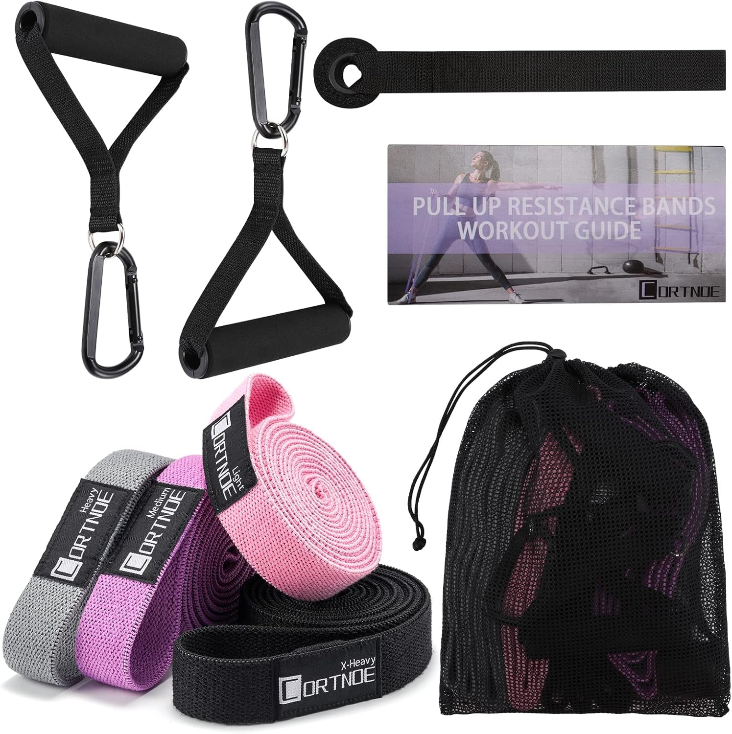 Long Resistance Bands Set with Handles