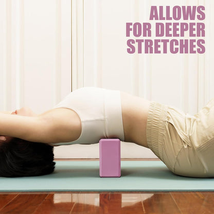 Foam Yoga Blocks Set (2 Pack)