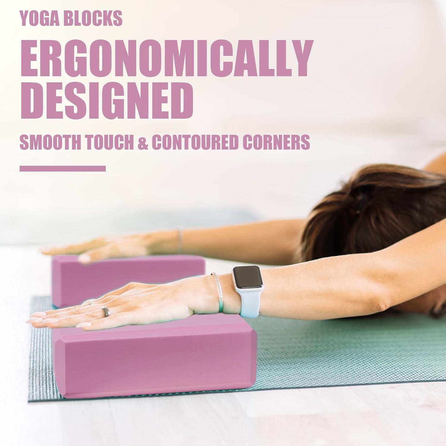Foam Yoga Blocks Set (2 Pack)