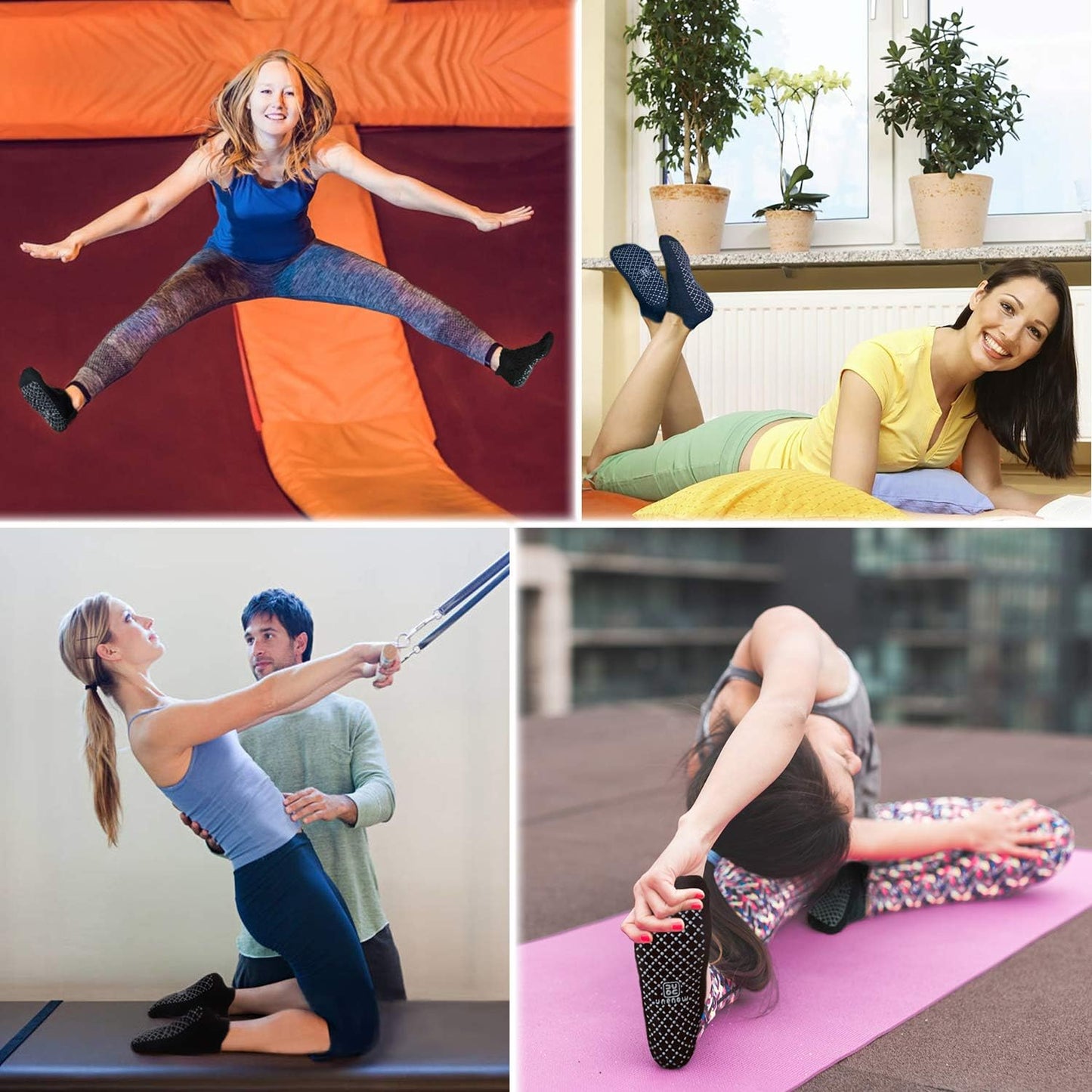 Non-Slip Grip Socks – Cushioned Studio & Everyday Movement Socks