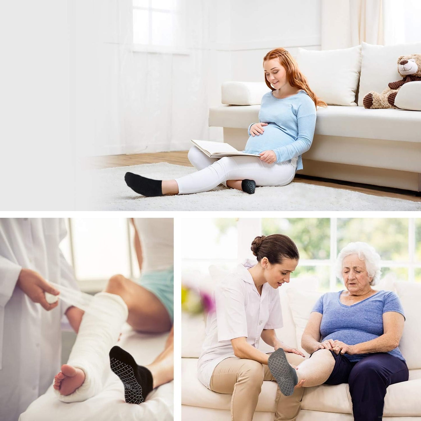 Non-Slip Grip Socks – Cushioned Studio & Everyday Movement Socks