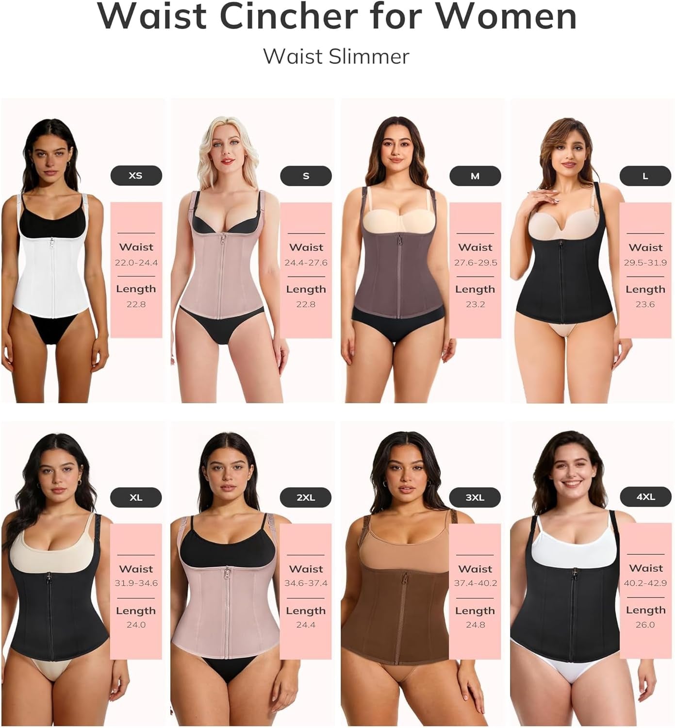 Adjustable Waist Trainer Corset – Structured Core Compression Wear