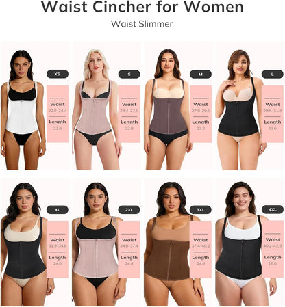 Adjustable Waist Trainer Corset – Structured Core Compression Wear