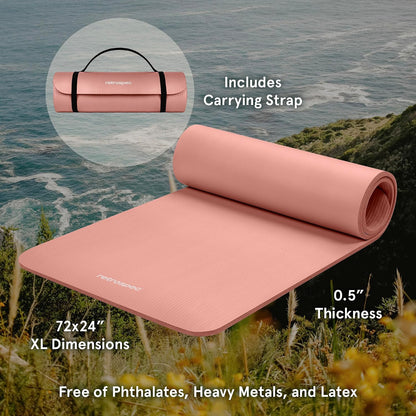 Thick Non-Slip Yoga Mat – Cushioned Training & Movement Mat