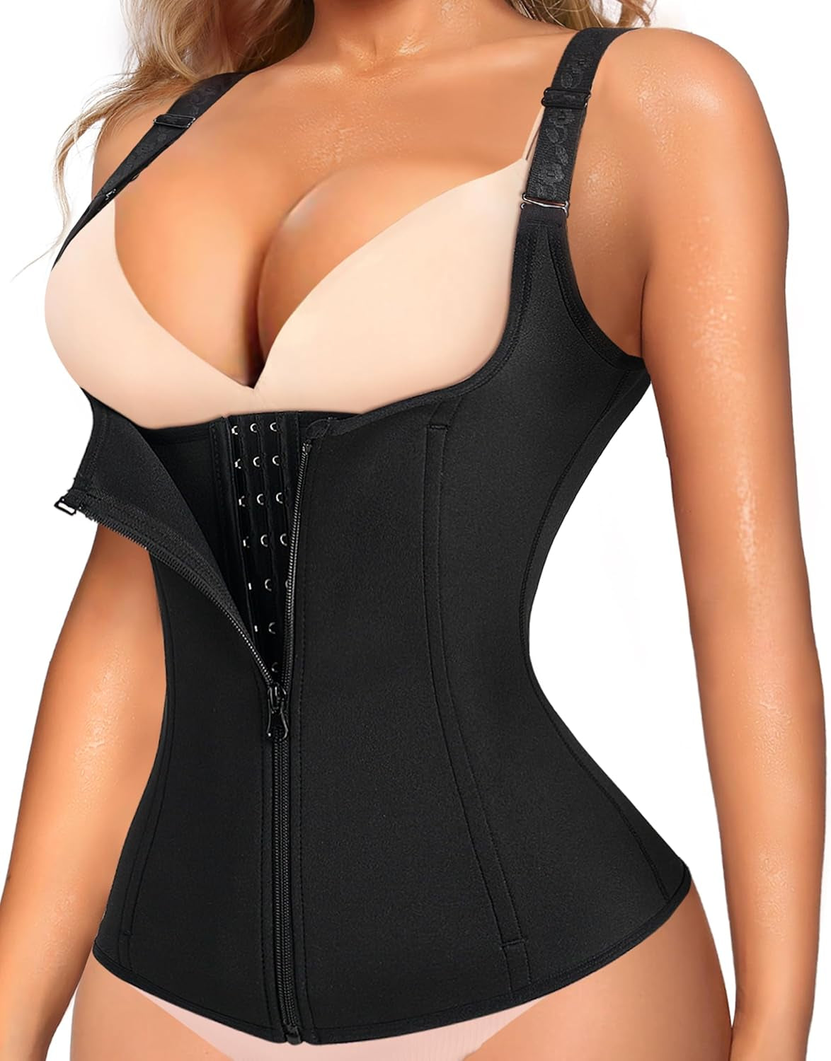 Adjustable Waist Trainer Corset – Structured Core Compression Wear