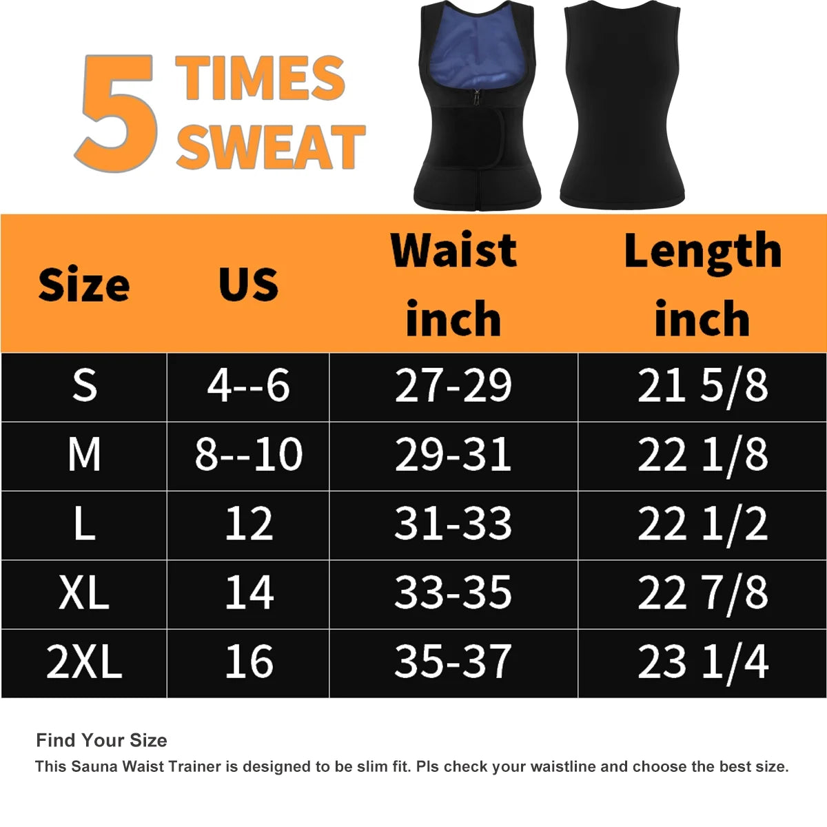 Women's Sauna Waist Trainer Vest