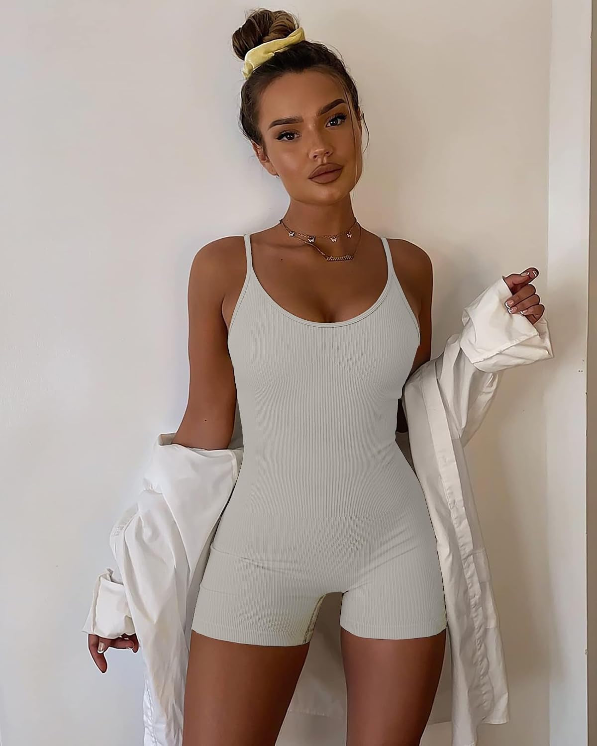Seamless Ribbed Training Jumpsuit – One-Piece Movement Wear
