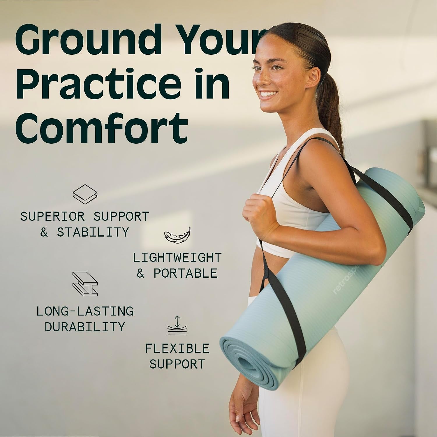 Thick Non-Slip Yoga Mat – Cushioned Training & Movement Mat