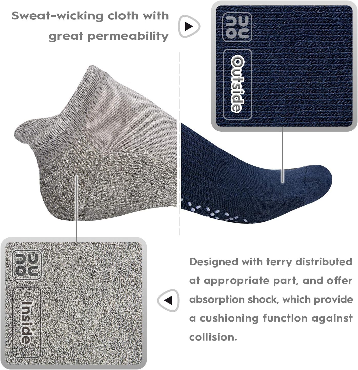 Non-Slip Grip Socks – Cushioned Studio & Everyday Movement Socks