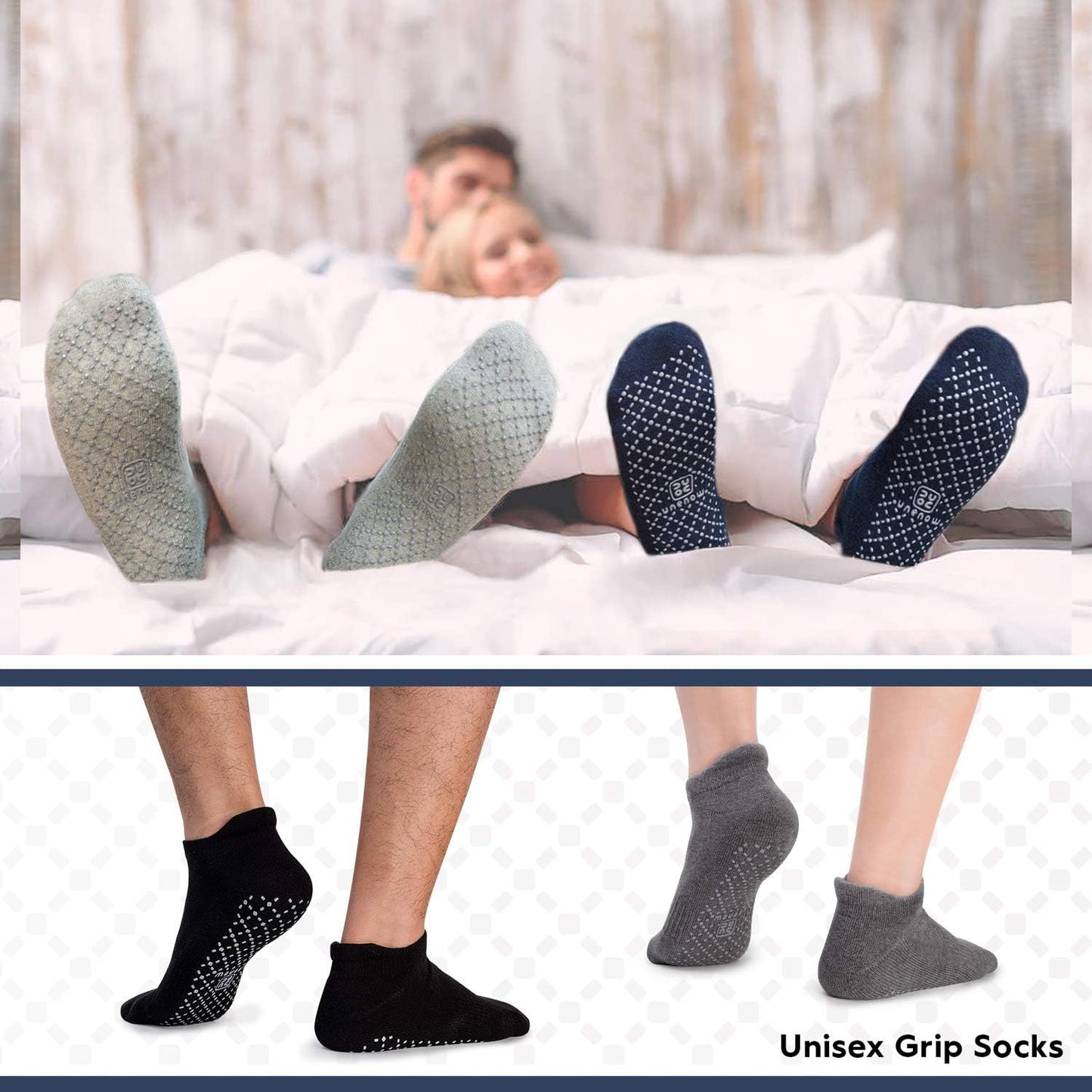 Non-Slip Grip Socks – Cushioned Studio & Everyday Movement Socks